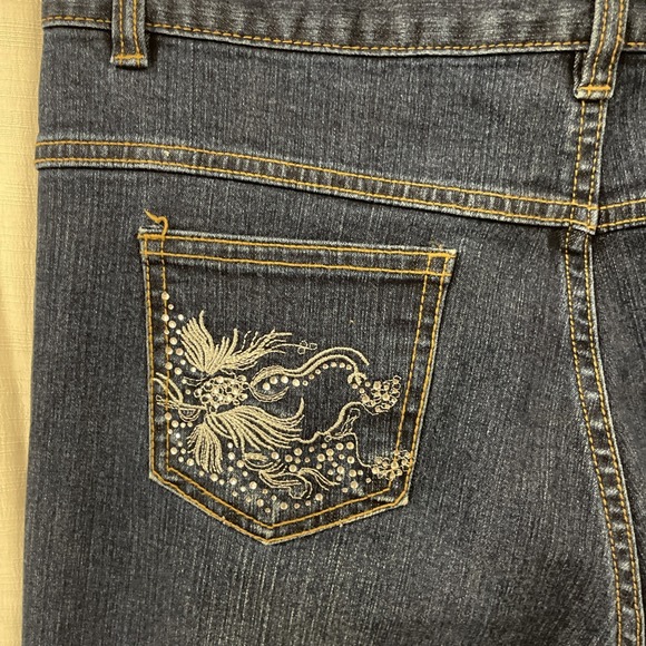 Billion Jeans Women's Size 32"x27" Embroidered Rhinestone Retro Vintage Y2K - Picture 6 of 16